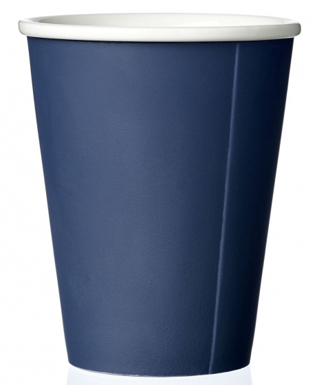 Viva hrnček na kávu Andy 320 ml porcelán tmavomodrý