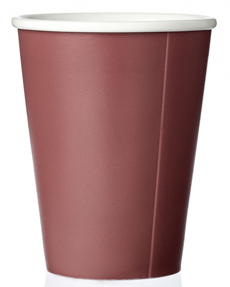 Viva hrnček na kávu Andy 320 ml porcelánový červený