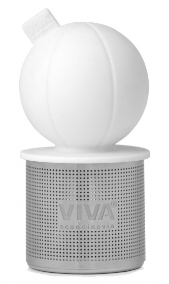 Viva čajový nálev Infusion Floating 4,8 x 8,4 cm nerez/silikón biely