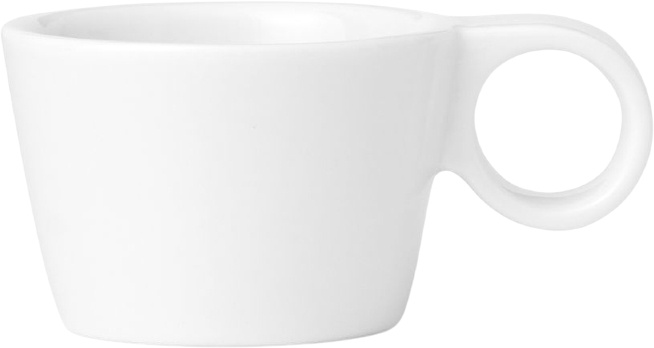 Viva šálka Cosy 80 ml porcelánová biela 2 kusy