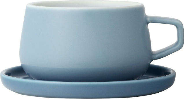 Viva šálka Ella 300 ml porcelánová modrá 2-diel
