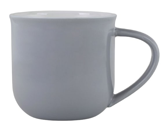 Viva šálka na čaj Minima 9,3 x 8,8 cm porcelánovo sivá 2-diel