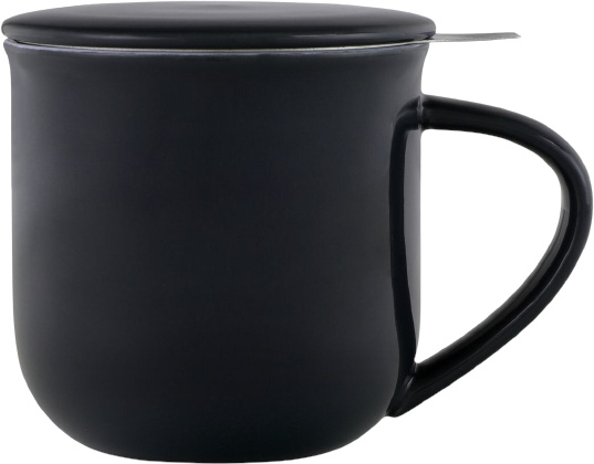 Viva šálka Minima Balanced 350 ml porcelánová čierna 2-diel