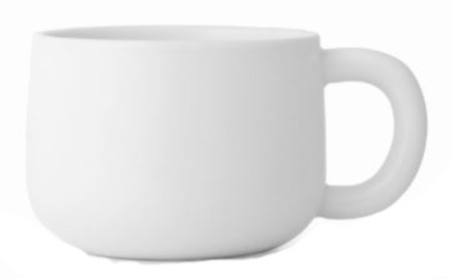 Viva hrnček na čaj Isabella 250 ml porcelán 11,5 cm biely 4-diel