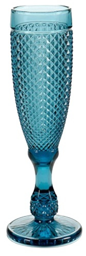 Vivalto champagneglazen 18 cl glas blauw Vivalto champagneglazen 18 cl glas blauw
