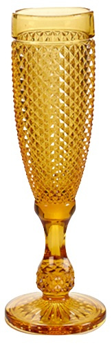 Vivalto champagneglas 18 cl glas okergeel Vivalto champagneglas 18 cl glas okergeel