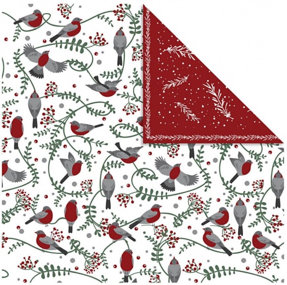 Vivi Gade dubbelzijdig designpapier vogels 30,5 cm 3 stuks
