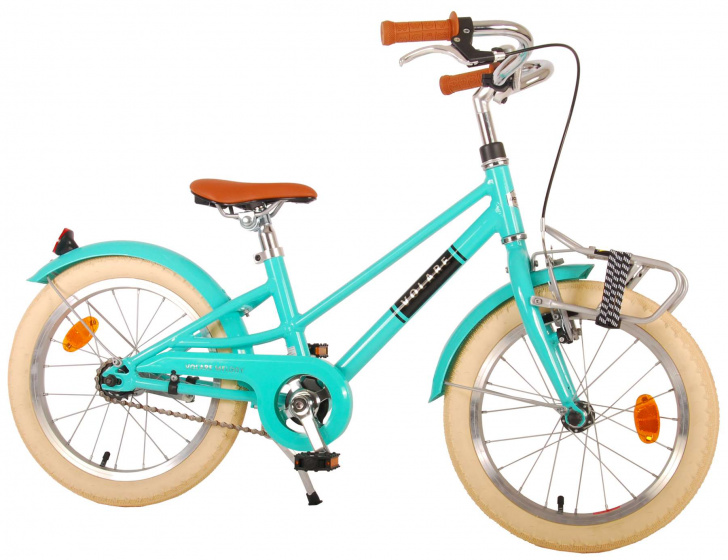 Volare melody 16 inch 25,4 cm meisjes terugtraprem turquoise