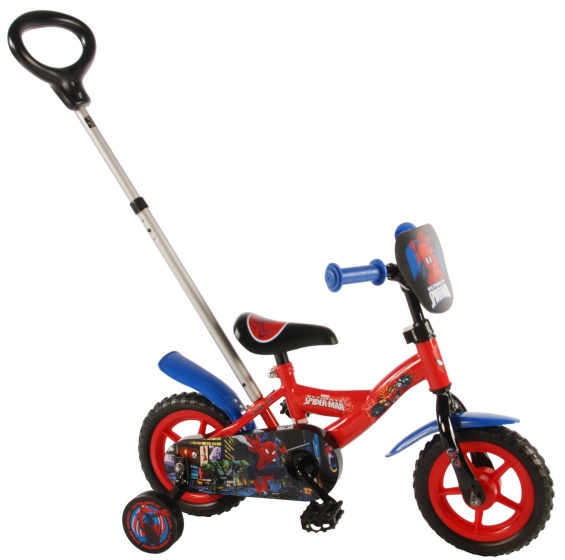 Volare spider man 10 inch 18 cm jongens doortrapper rood/blauw