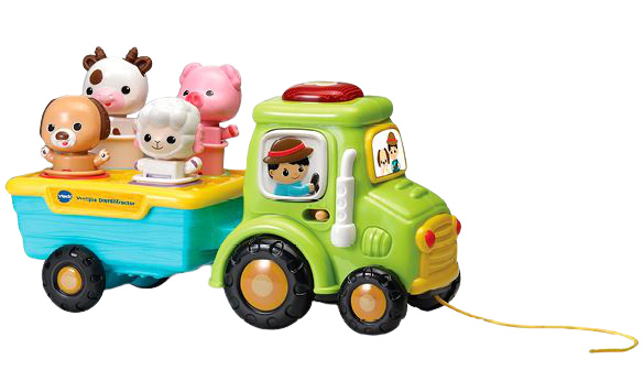 VTech hračky pre bábätká Traktor junior 15,5 cm zelená/modrá (NL)