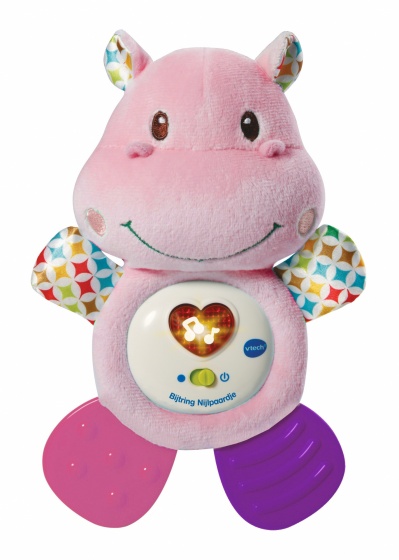 VTech krúžok na zúbkovanie hroch ružový 20 cm