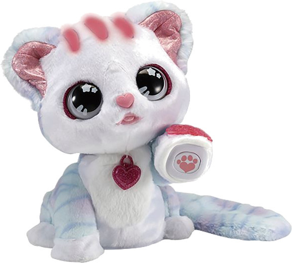 VTech maznavá mačka Ruby Glitter Tattoo 22 cm plyšová modrá/biela 3-diel