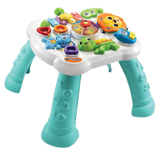 VTech hrací stôl Dierenvriendjes 52 x 50 cm biela/tyrkysová (NL)