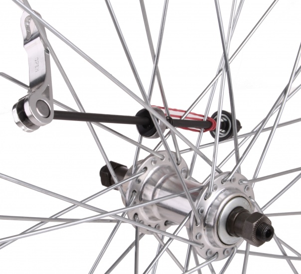 Roland achterwiel 28 inch velgrem aluminium 36g zilver