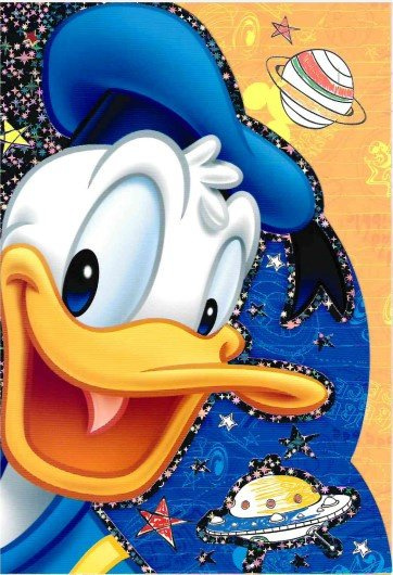 W&O blahoželanie Káčer Donald junior 20 x 14 cm papier modrý