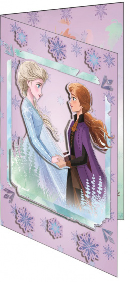 Disney wenskaart frozen junior 20,5 x 14,5 cm papier paars