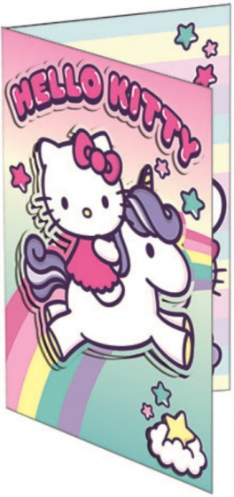 Hello Kitty wenskaart junior 20,5 x 14,5 cm papier roze
