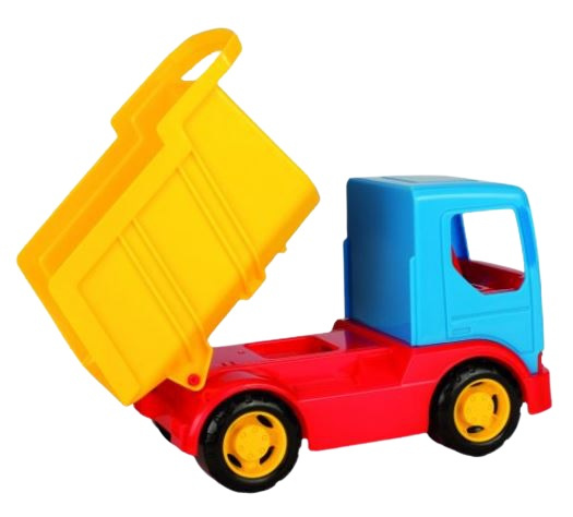 Wader kiepwagen junior 25 cm blauw/geel/rood