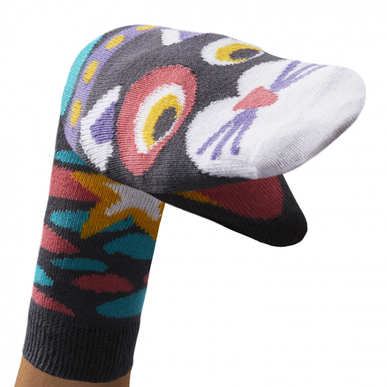 pop socks Say MIAUW!boys cotton red/green mt 27-30