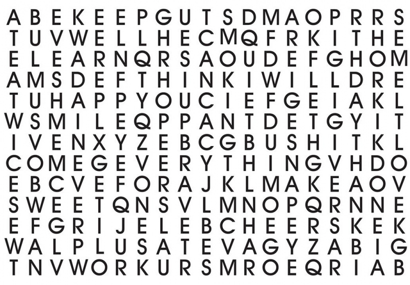 Walplus nálepka na stenu slová na stenu PVC 90 cm čierna