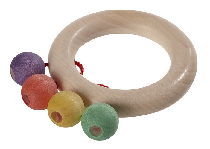 teething ring wood 10 cm organic