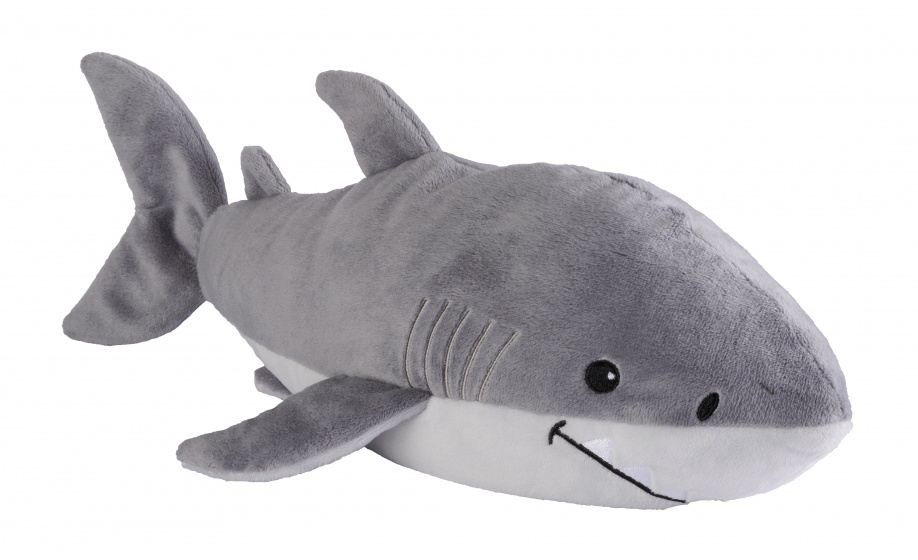 warmth cuddly shark 35 cm grey
