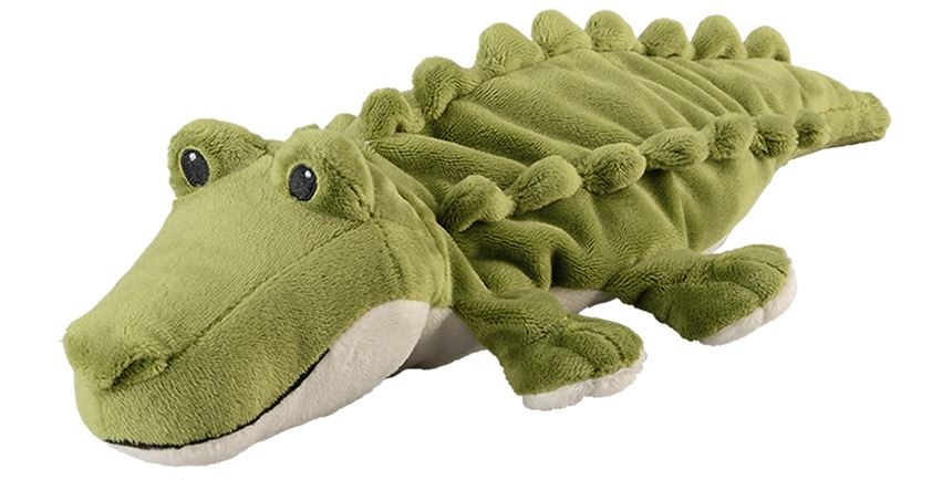 Warmies teplý plyšový krokodíl 35 cm zelený