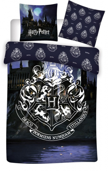 Warner Bros. dekbedovertrek harry potter 140 x 200 cm blauw