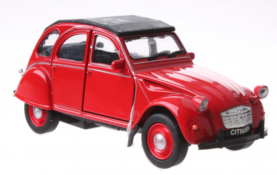 Welly auto Citroen 2CV junior tlakový odliatok 11 cm červený
