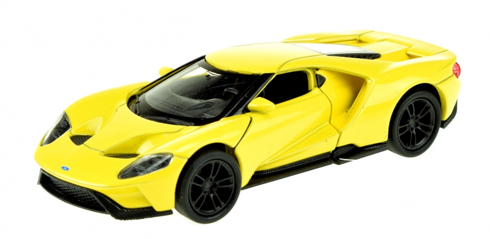 Welly model Ford 2017 GT 1:34 odliatok žltý 11 cm