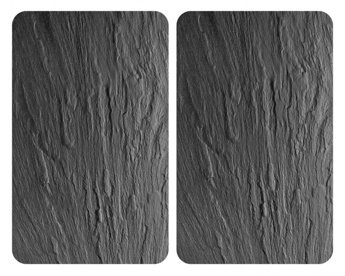 Wenko krycie dosky sporáka Bridlica 52 x 40 cm sklo čierne 2-diel