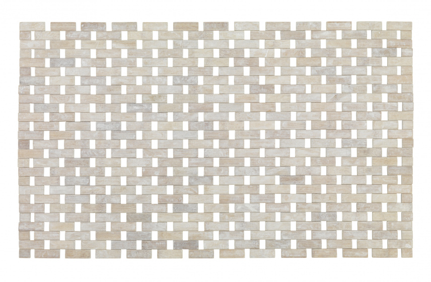 Wenko kúpeľňová predložka Bambus 80 x 50 cm bambus biela