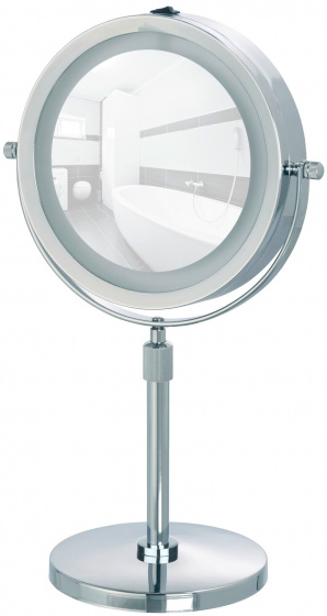 Wenko kozmetické zrkadlo Lumi led 21 x 38-49 cm oceľ chróm