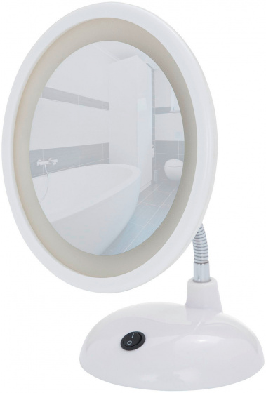 Wenko kozmetické zrkadlo Style LED 17,5 x 28 cm biele