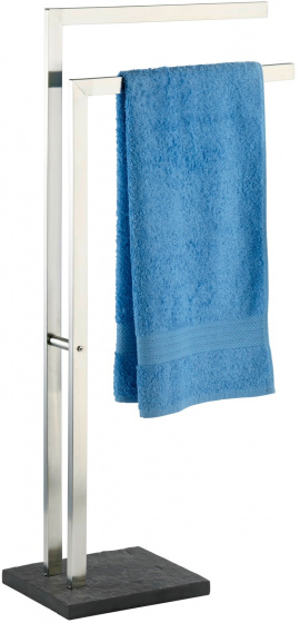 Wenko držiak na uteráky Slate Rock 43,5 x 86,5 cm nerez chróm/čierna