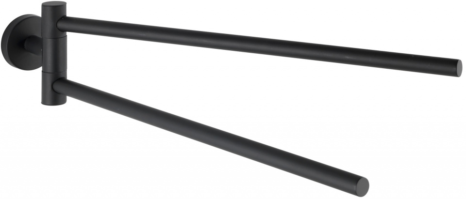 Wenko vešiak na uteráky Bosio 43 cm nerez matná čierna 2-diel