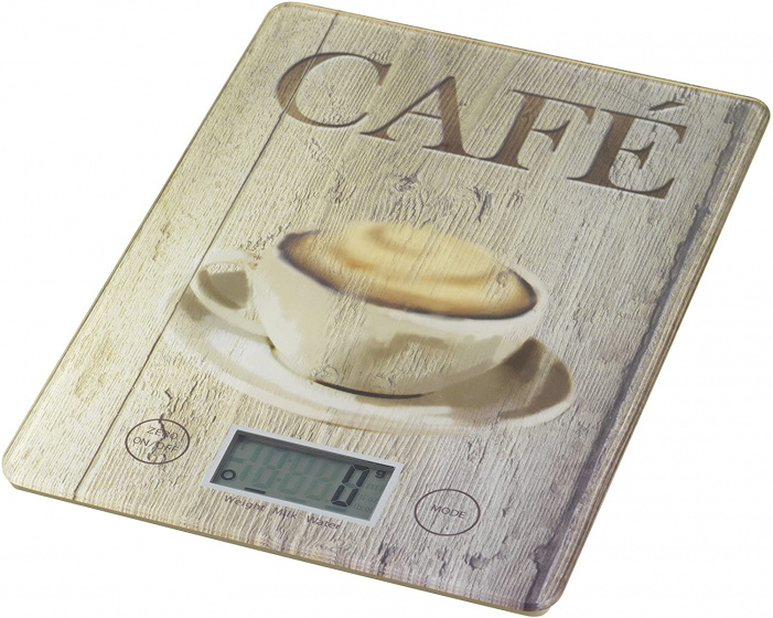 Wenko kuchynská váha Café 14 x 19,5 cm sklo hnedá