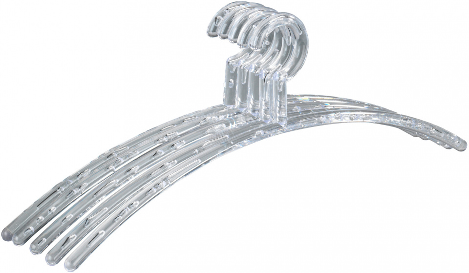 Wenko vešiak na šaty Bubble Clear 46 cm PS transparentný 5 kusov