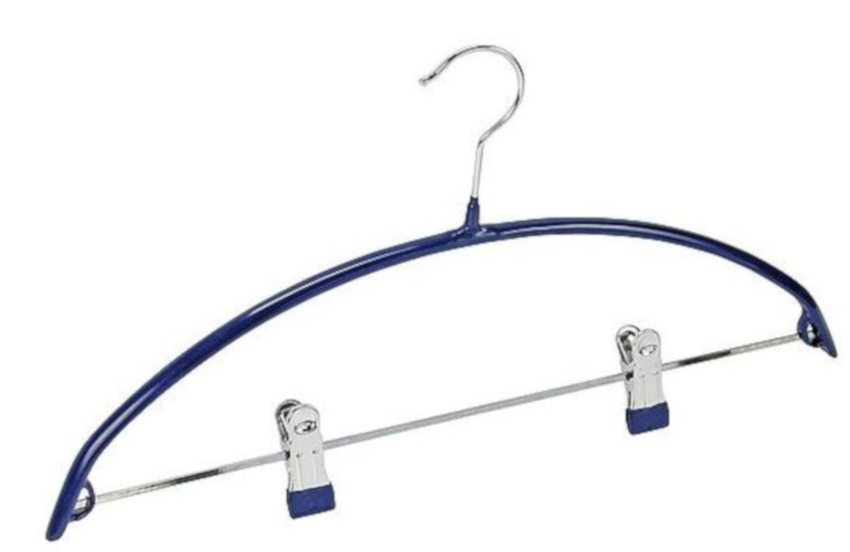 Wenko vešiak na šaty Compact 42 cm oceľovo modrý/strieborný