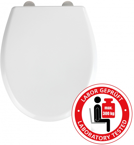 Wenko WC sedadlo softclose Gubbio 44,5 x 37 cm duroplast biely