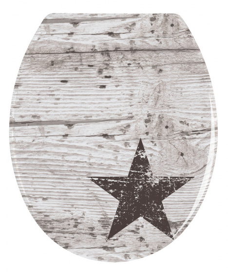 Wenko WC sedadlo Star 37 x 41 cm duroplast béžová