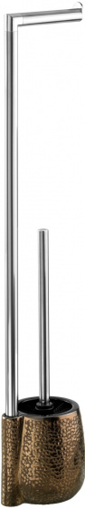 Wenko držiak na toaletný papier a kefa Marrakesh 72 cm nerez hnedá