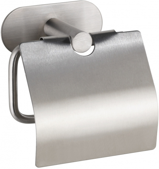 Wenko toiletrolhouder Orea Cover 14 cm RVS matzilver 2 delig Wenko toiletrolhouder Orea Cover 14 cm RVS matzilver 2 delig