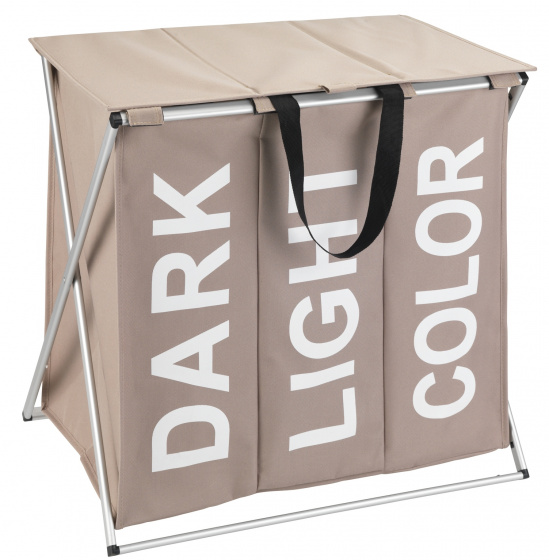 Wenko kôš na bielizeň Trio Top 57 x 38 cm polyester taupe
