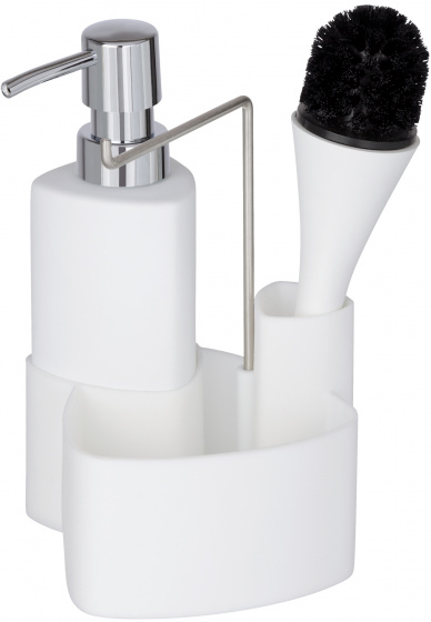 Wenko umývadlová sada Empire 250 ml 12,5 x 19 cm keramická biela