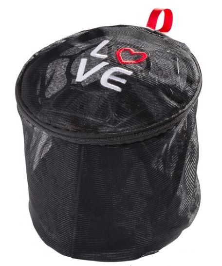 Wenko vrece na bielizeň Love 16 cm polyester čierne