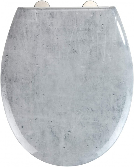 Wenko WC sedátko Betón 37 x 44,5 cm duroplast šedý