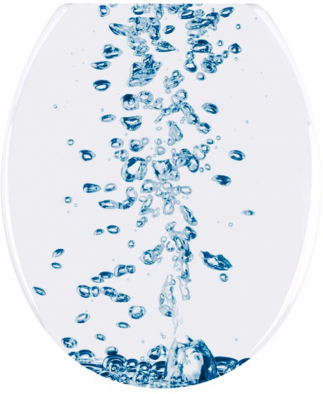 Wenko WC sedadlo Soda 37,5 x 45 cm duroplast biela/modrá