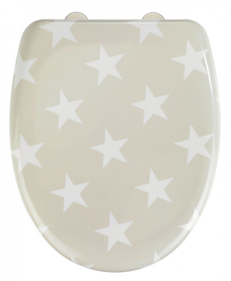 Wenko WC sedadlo Stella 37,5 x 44,5 cm krémová/biela