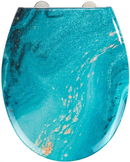 Wenko WC sedátko Stream 37 x 44,5 cm duroplast modrý